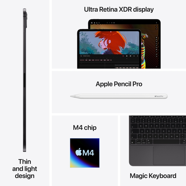 11-inch iPad Pro Wi_Fi + Cellular 1TB with nano-texture glass-Silver image 6