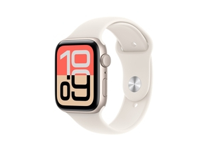 Apple Watch SE 3 GPS + Cellular 44mm Starlight Aluminium Case with Starlight Sport Band - S/M