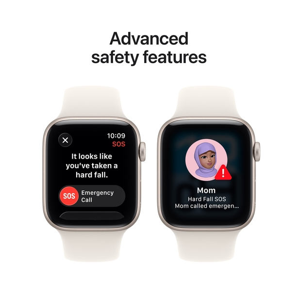 Apple Watch SE 3 GPS + Cellular 40mm Starlight Aluminium Case with Starlight Sport Band - S/M image 7