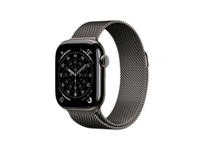 Apple Watch Series 11 GPS + Cellular 46mm Slate Titanium Case with Slate Milanese Loop - S/M