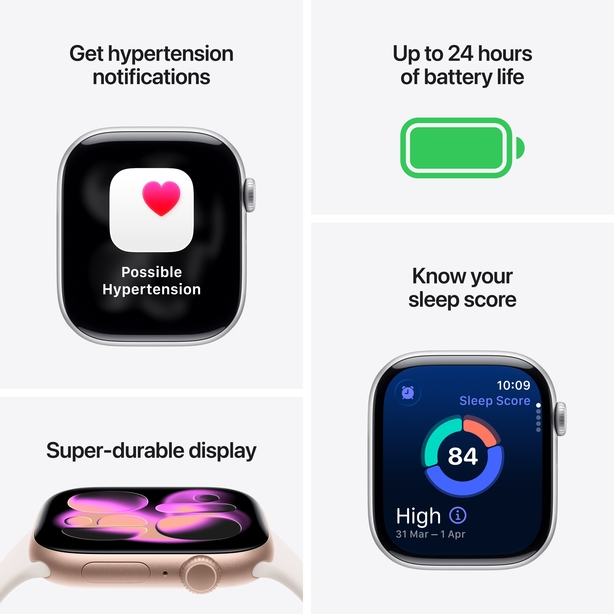 Apple Watch Series 11 GPS + Cellular 46mm Gold Titanium Case with Gold Milanese Loop - M/L image 3