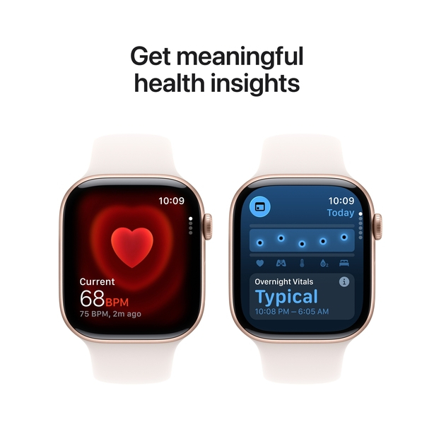 Apple Watch Series 11 GPS + Cellular 46mm Rose Gold Aluminium Case with Light Blush Sport Band - M/L image 5