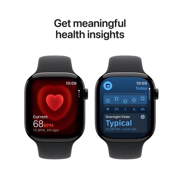 Apple Watch Series 11 GPS 42mm Jet Black Aluminium Case with Black Sport Band - S/M image 4