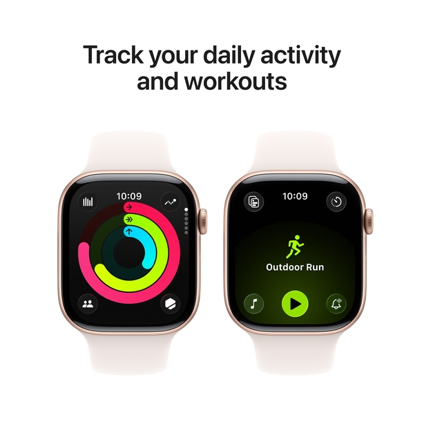 Apple Watch Series 11 GPS 42mm Rose Gold Aluminium Case with Light Blush Sport Band - M/L image 4