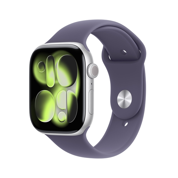 Apple Watch Series 11 GPS 42mm Silver Aluminium Case with Purple Fog Sport Band - M/L image 1