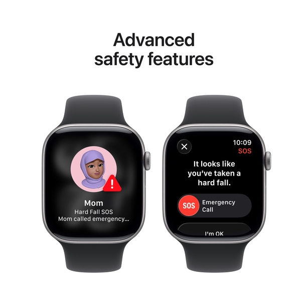 Apple Watch Series 11 GPS 42mm Space Grey Aluminium Case with Black Sport Band - S/M image 6