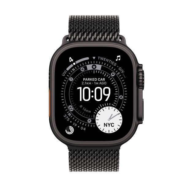 Apple Watch Ultra 3 GPS + Cellular 49mm Black Titanium Case with Black Titanium Milanese Loop - Large image 2